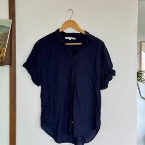 Xirena Navy Channing Shirt